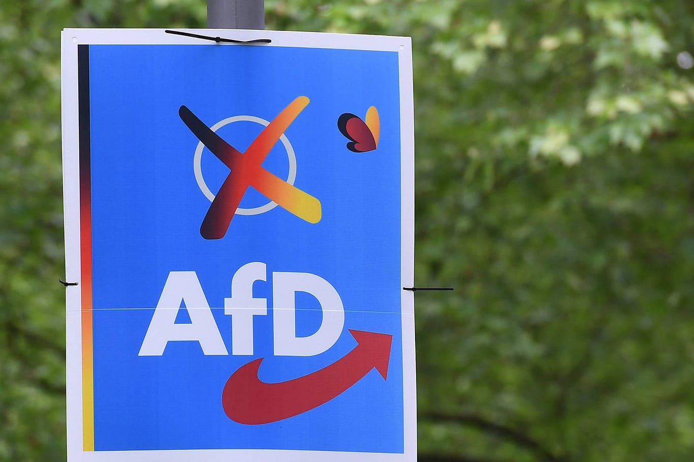 Wahlplakat der AfD (Symbolbild): Viele Unternehmen sehen bei einem Erstarken der AfD die EU in Gefahr.