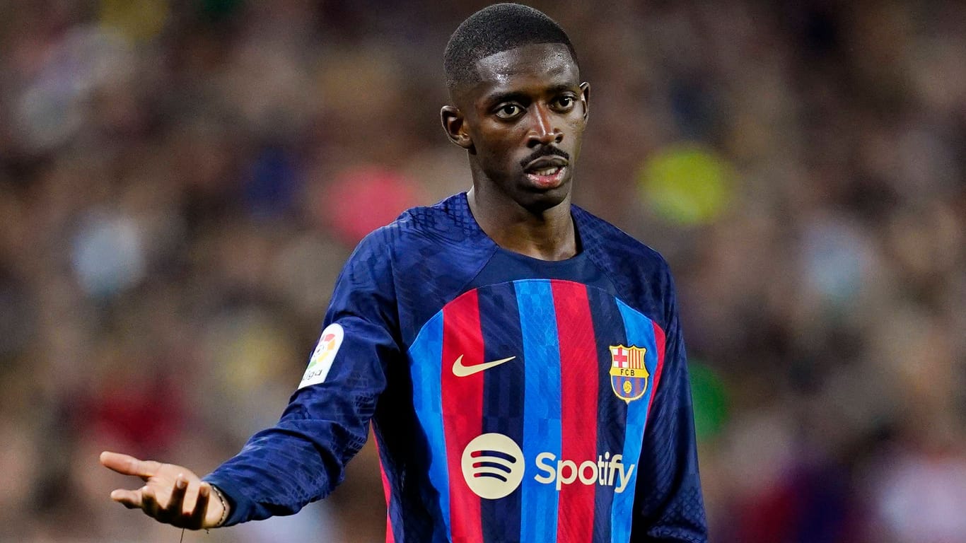 Teuer Flop: Ousmane Dembélé stand sechs Jahre lang in Barcelona auf der Gehaltsliste.