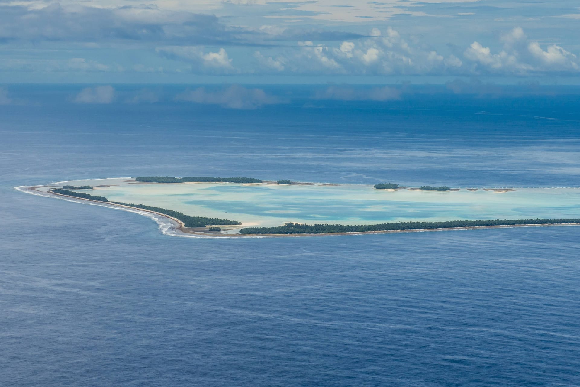 Inseln von Tuvalu (Archivbild): Die unter anderem von dem Inselstaat gegründete Kommission der kleinen Inselstaaten für Klimawandel und Völkerrecht (COSIS) hat vor dem Internationalen Seegerichtshof Recht bekommen.