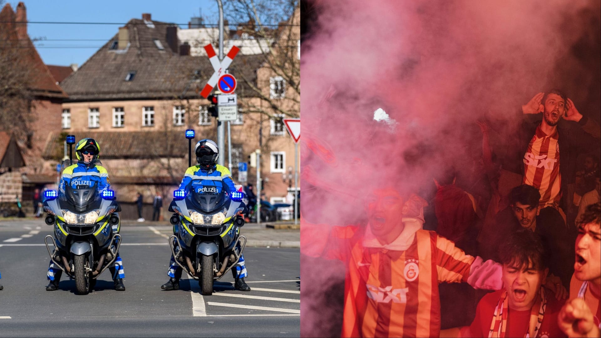 Rund 1.000 Fans des türkischen Fußballvereins haben sich am Sonntagabend spontan auf dem Plärrer versammelt – die Polizei rückte mit 20 Streifen an (Symbolbilder).