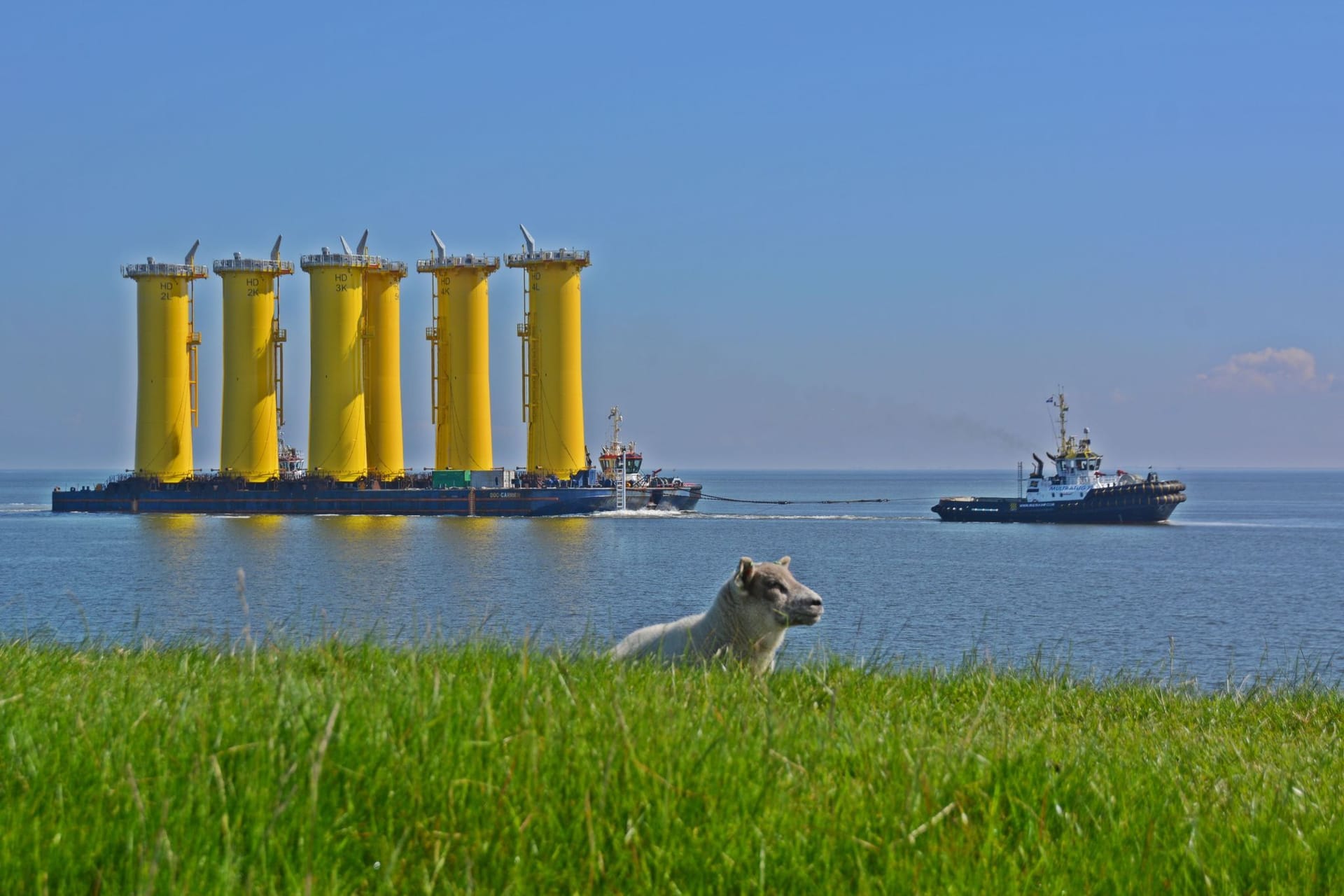 Bau des Windparks «He Dreiht»