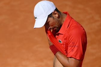 Unglücklich: Novak Djoković im Match gegen Alejandro Tabilo.