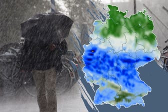 Unwettergefahr über Deutschland