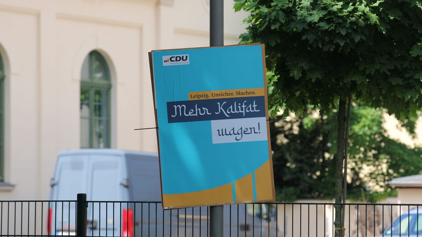 Gefälschte CDU-Plakate in Leipzig
