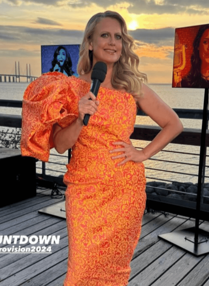 Barbara Schöneberger beim Eurovision Song Contest 2024 Barbara Schöneberger beim Eurovision Song Contest 2024