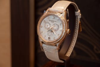 Exquisite Patek Philippe Luxury Watch on Display in a Prestigious Boutique