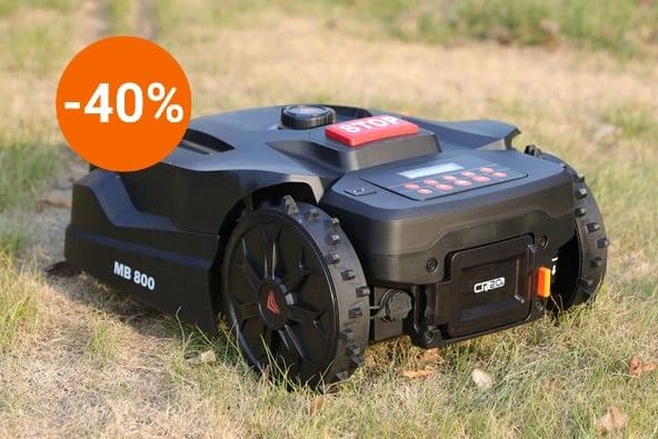 Preistipp: Aldi verkauft einen Mähroboter inklusive Garage für weniger als 370 Euro im Angebot.