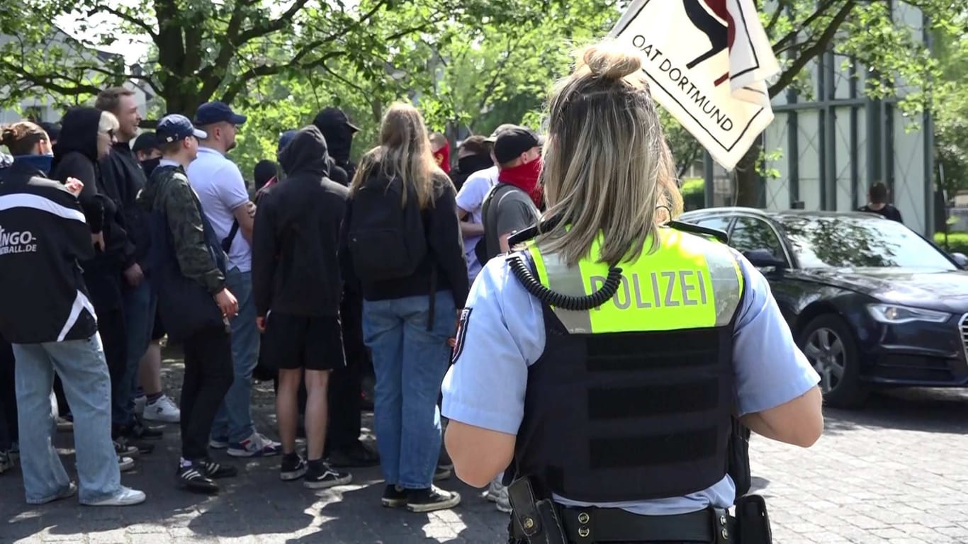 Demonstrationen aufgrund eines AfD-Auftritts in Dortmund: Bei der Zeche Zollern war die Partei am Mittwoch nicht willkommen.