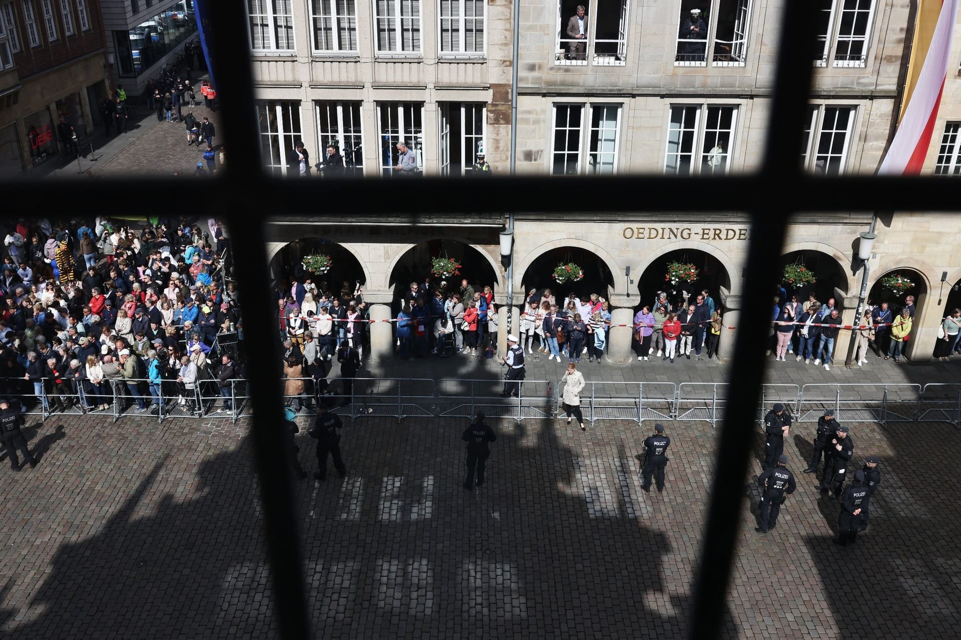 Staatsbesuch Frankreichs Präsident Macron - Münster