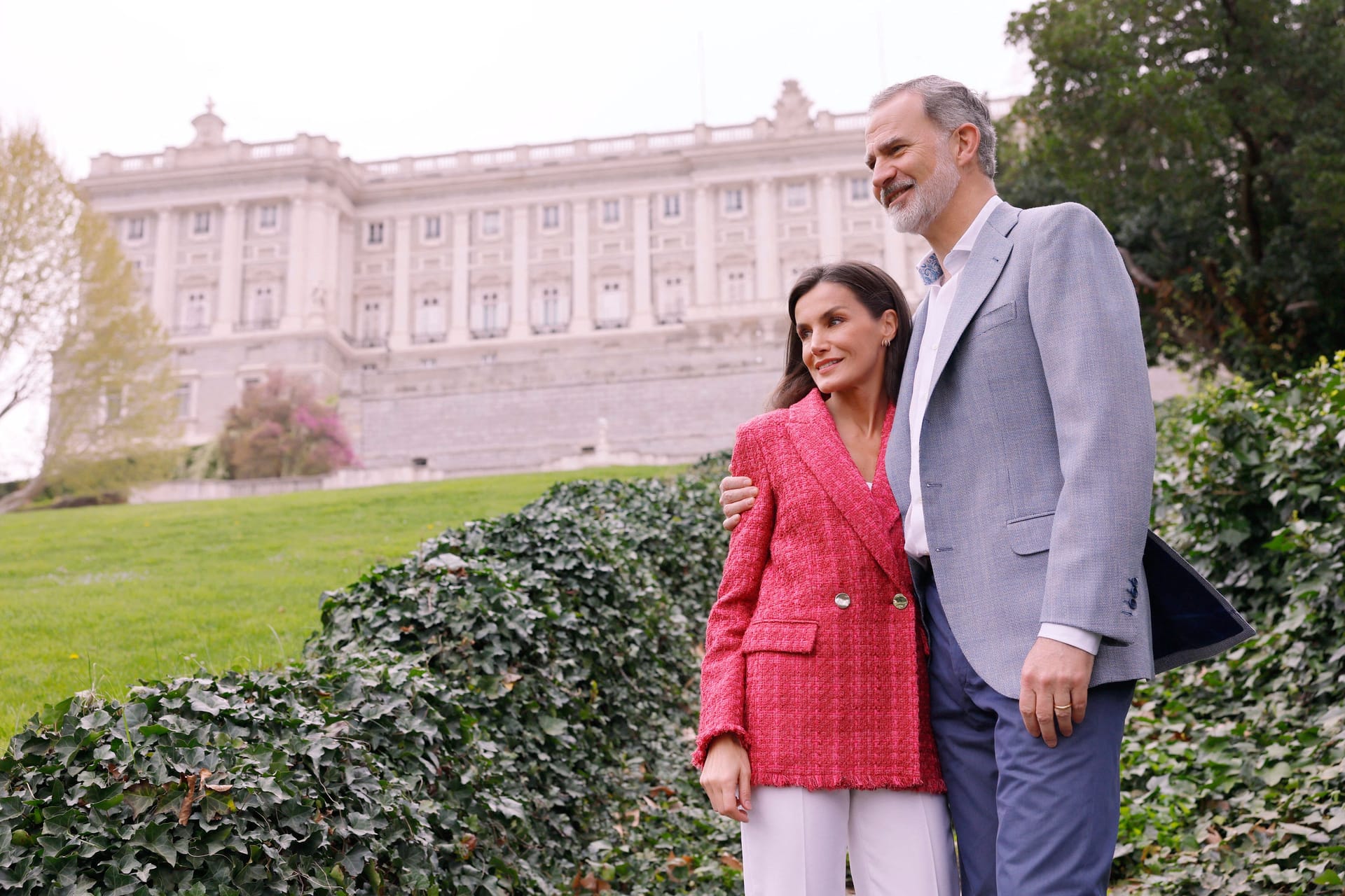 König Felipe VI. mit seiner Frau Letizia.