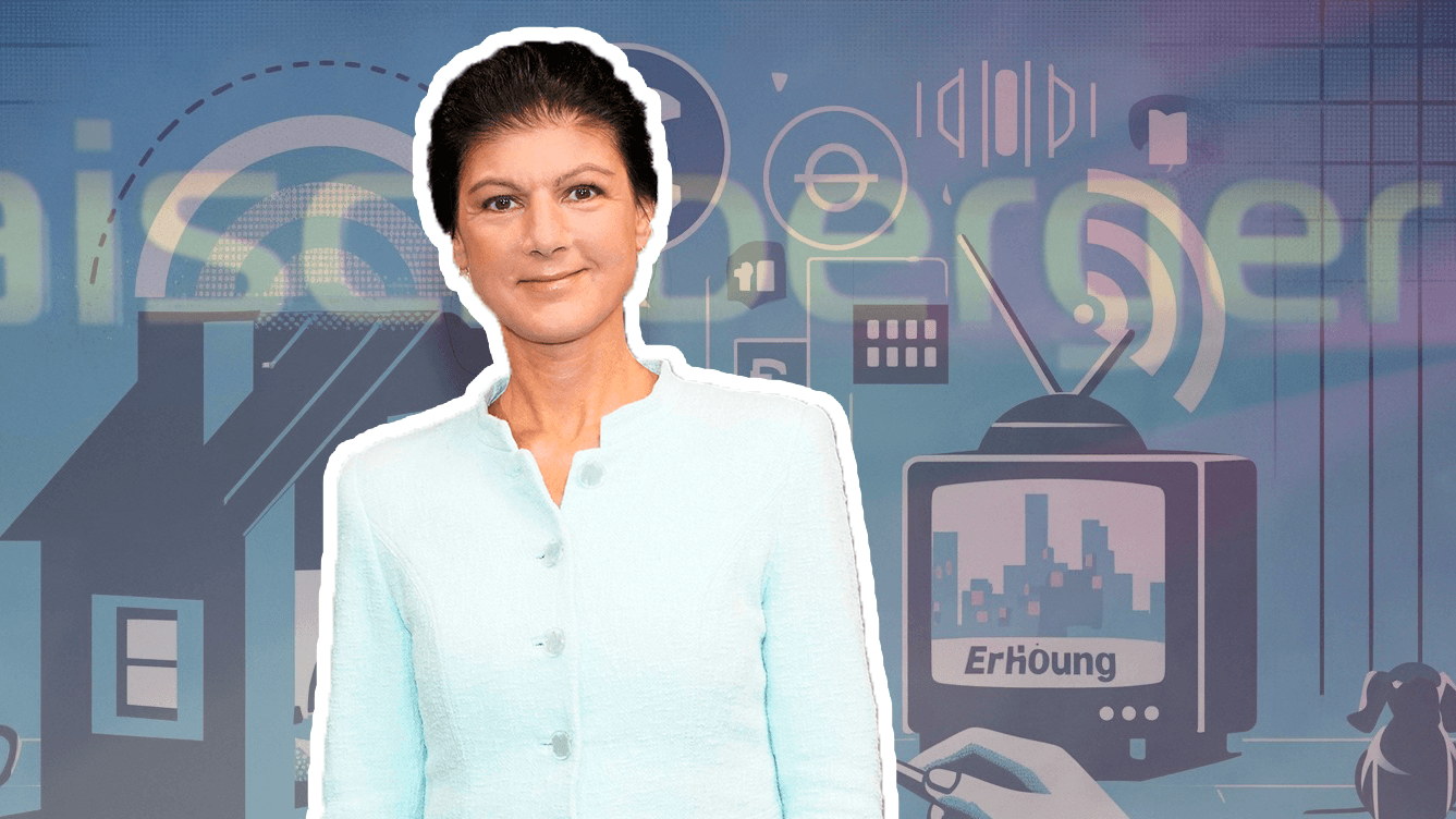 Sahra Wagenknecht fordert Aussetzung der Erhöhung des Rundfunkbeitrages