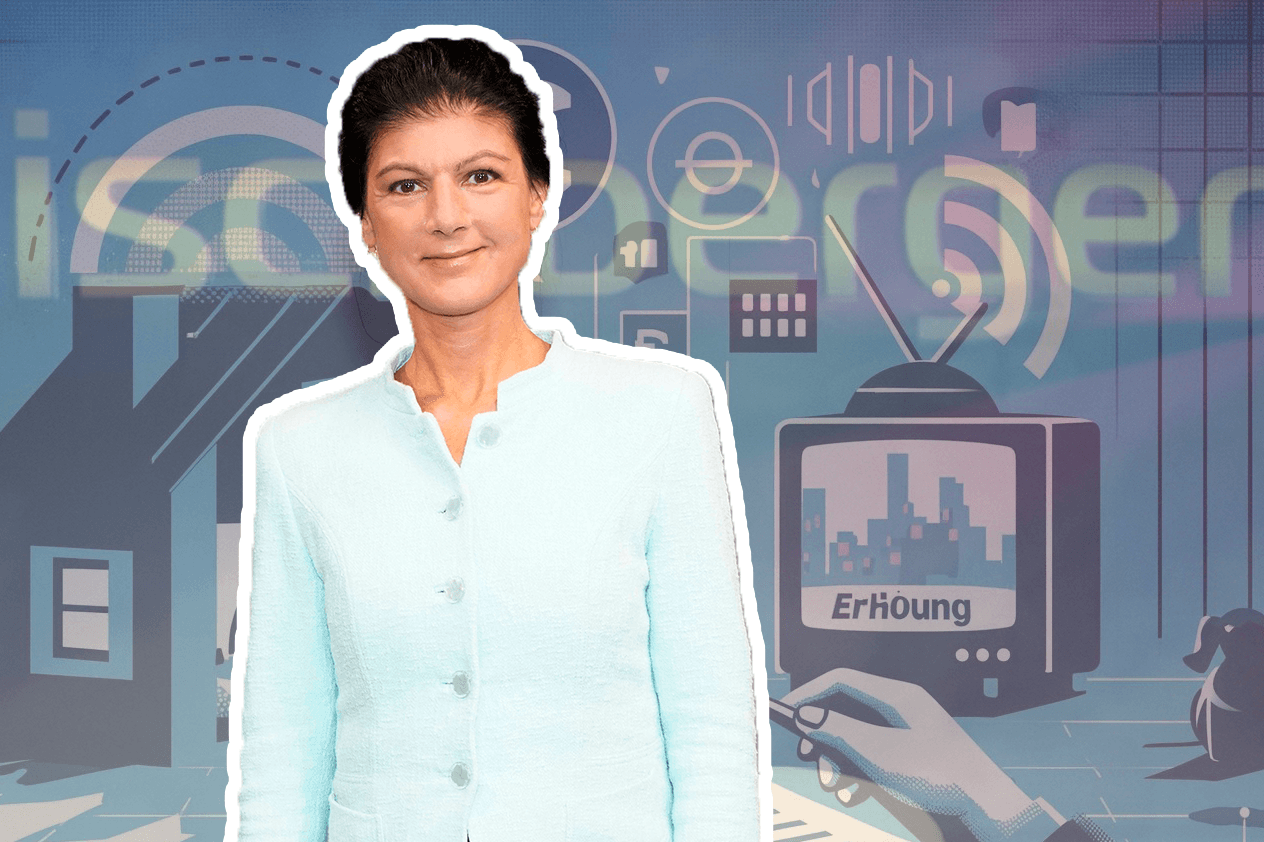 Sahra Wagenknecht fordert Aussetzung der Erhöhung des Rundfunkbeitrages