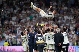 Toni Kroos: In seinem letzten Spiel für Real Madrid könnte er einen Rekord aufstellen.
