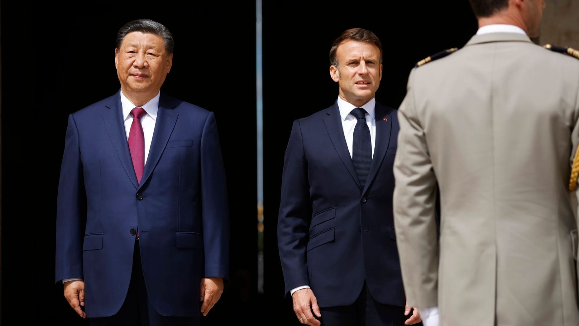 Xi Jinping und Emmanuel Macron: Der chinesische Besuch in Frankreich wird von zwei großen Streitthemen überschattet.