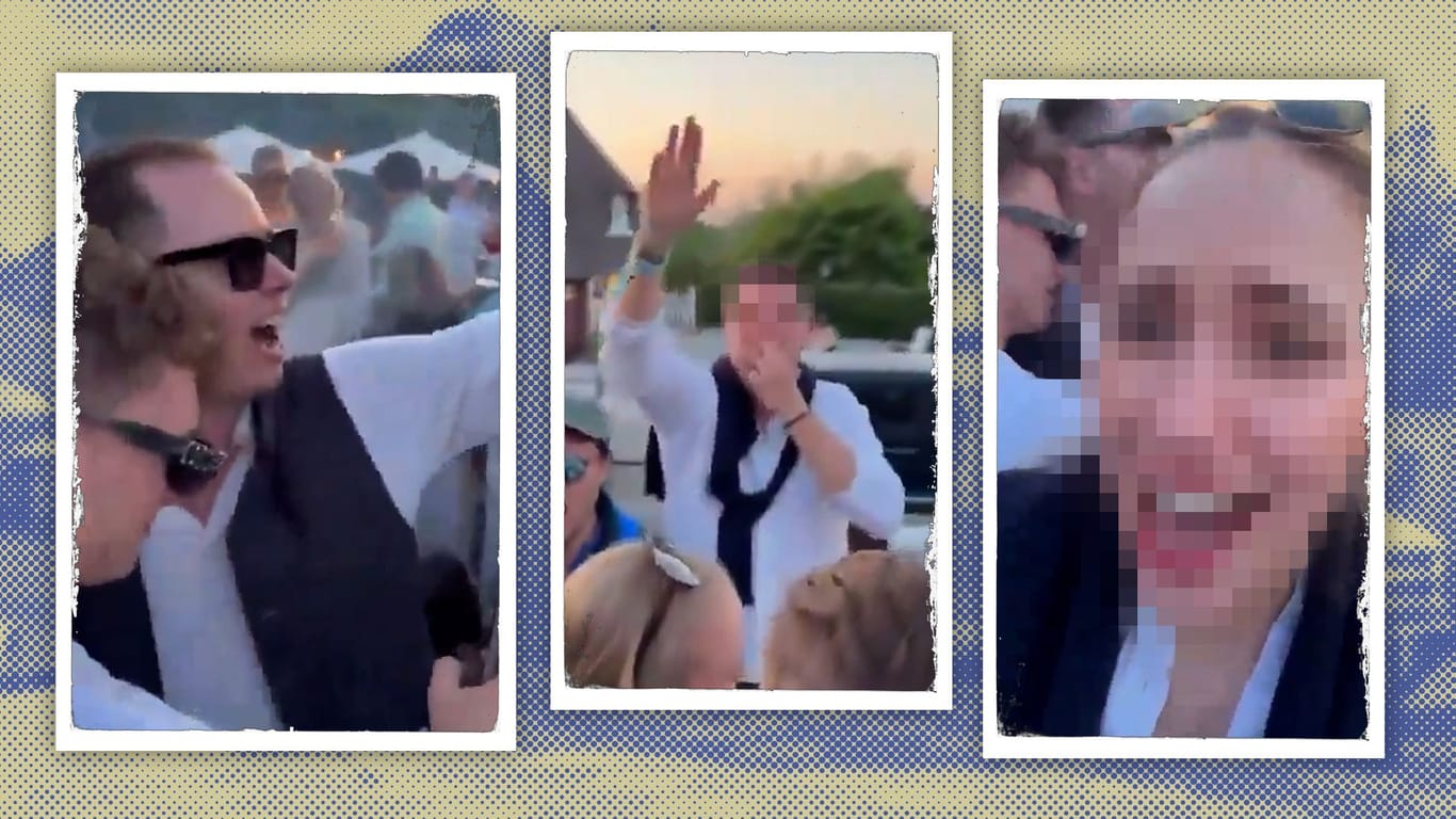 Gäste der Diskothek "Pony" auf Sylt: Ein Video zeigt, wie ein Mann den Hitlergruß macht.