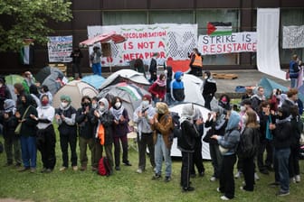 Protest an Freier Universität Berlin