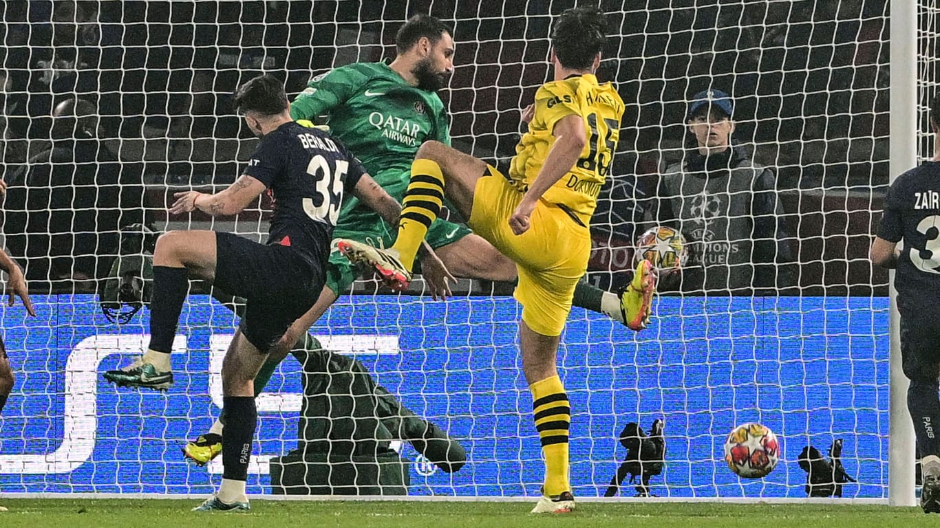 Führungstor: Hummels erzielte im Rückspiel des Champions-League-Halbfinals bei Paris Saint-Germain das wichtige 1:0.