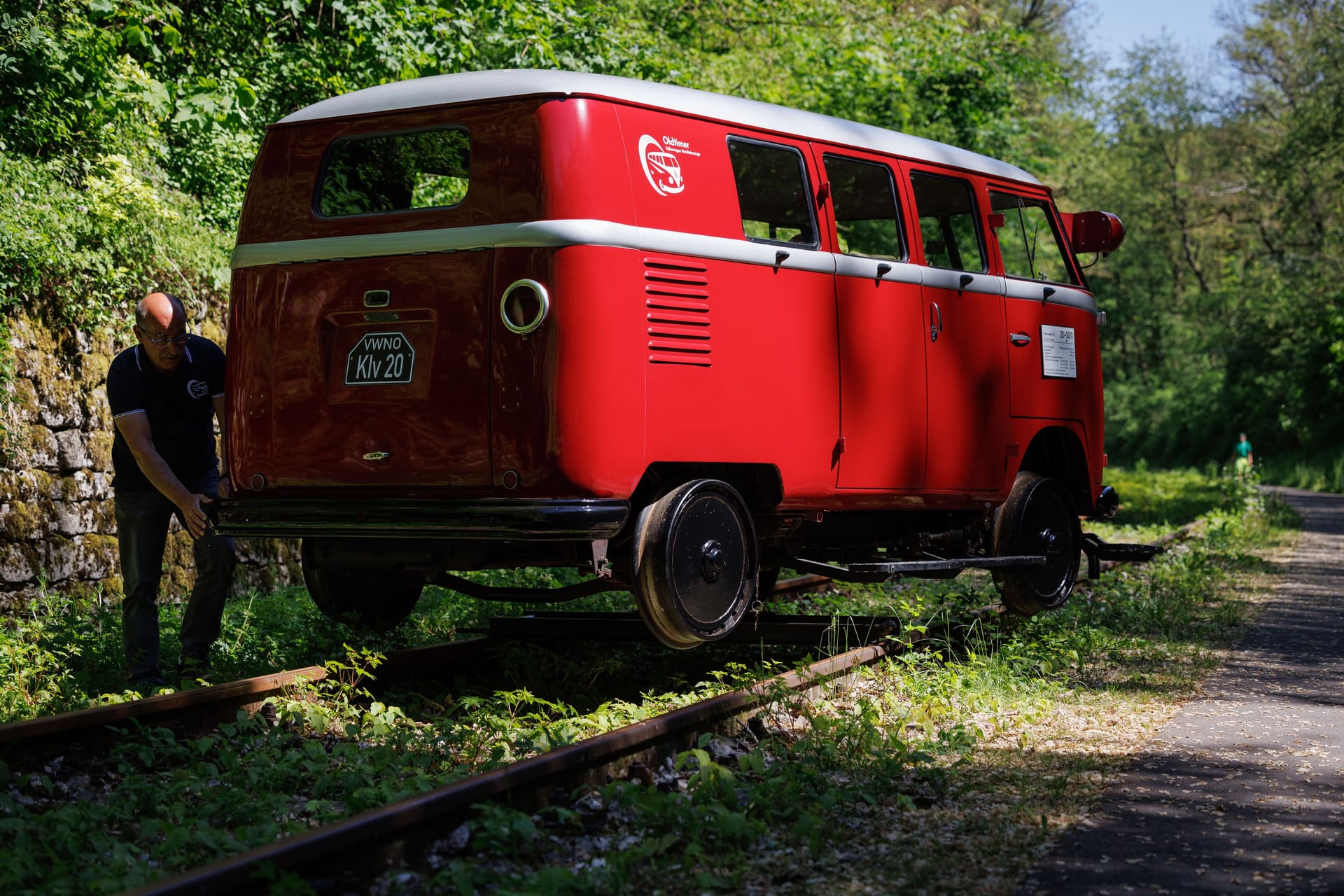 VW Bus Bulli T1 als Draisine