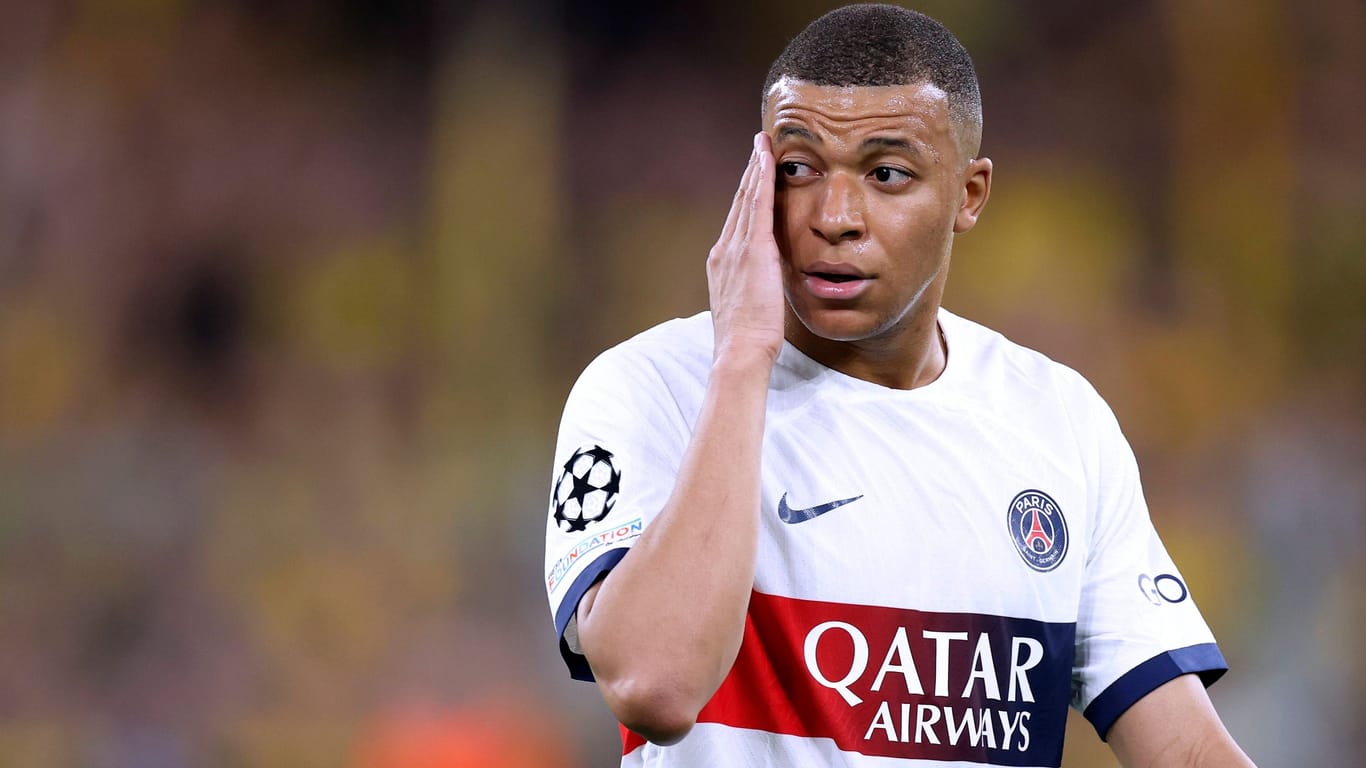 Kylian Mbappé: Der Franzose verlor am Mittwoch mit seinem Team in Dortmund.