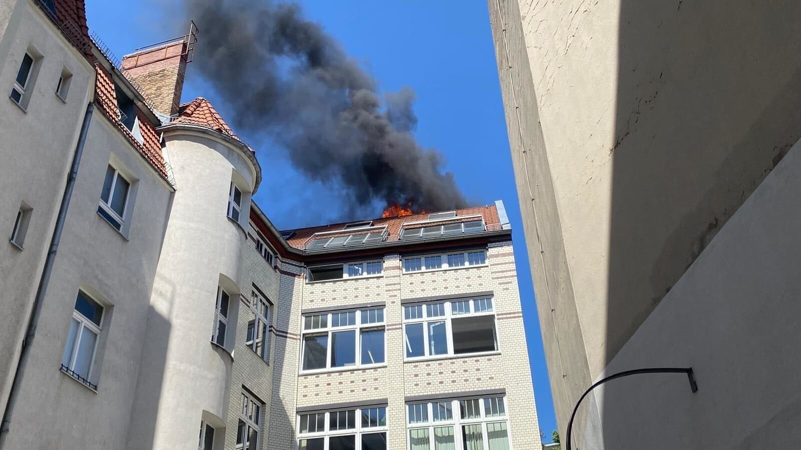 Feuer in Berlin-Mitte am 17. Mai 2024