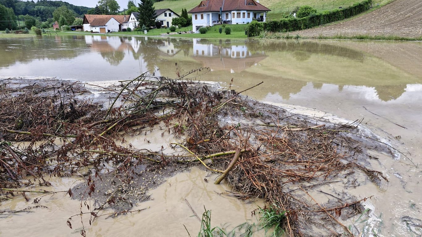Überschwemmung im Südburgenland