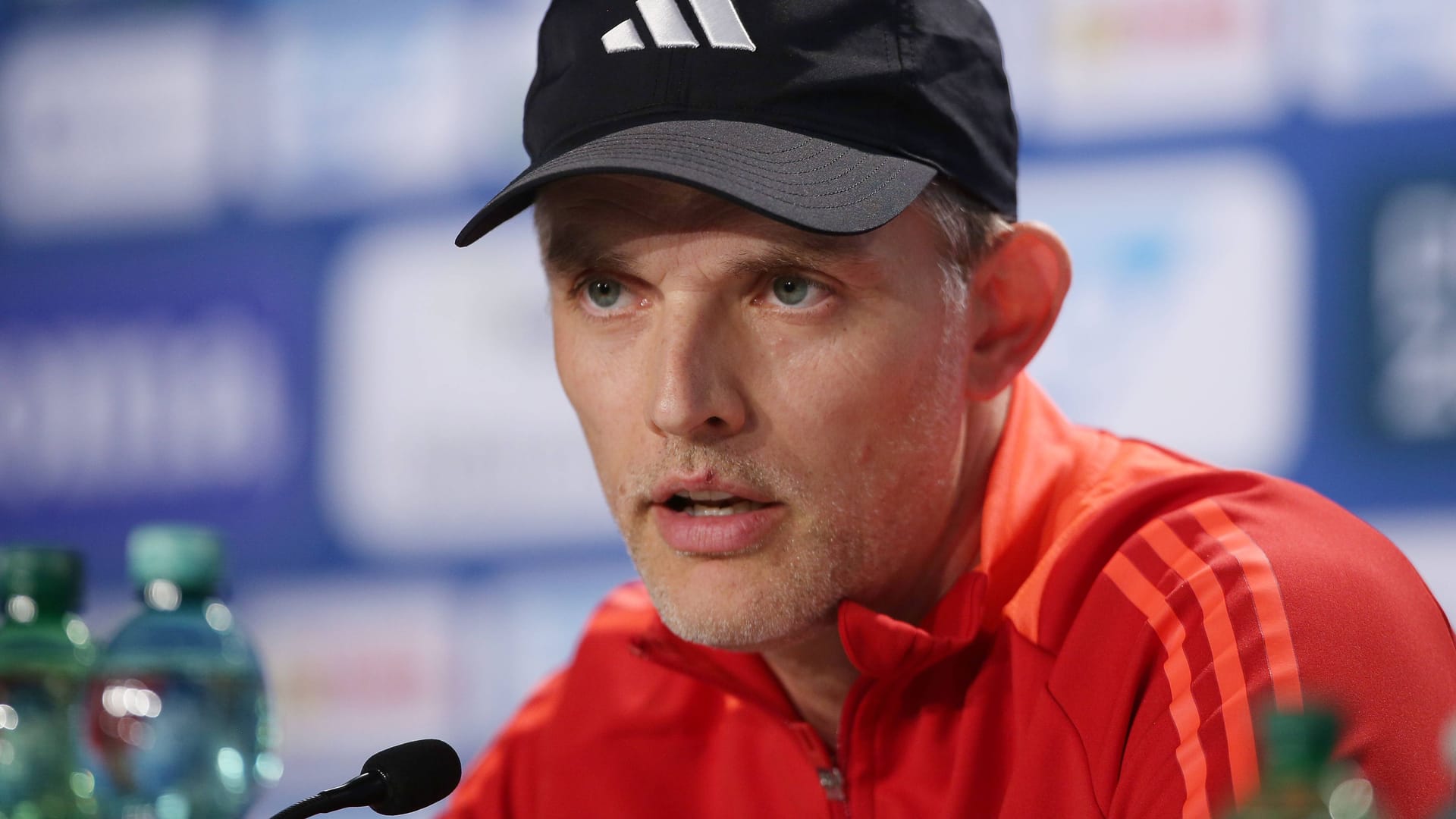 Künftig nicht mehr im Bayern-Dress: Thomas Tuchel auf der Pressekonferenz nach dem letzten Saisonspiel in Hoffenheim.