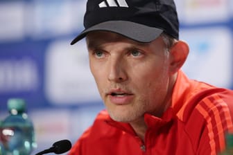 Künftig nicht mehr im Bayern-Dress: Thomas Tuchel auf der Pressekonferenz nach dem letzten Saisonspiel in Hoffenheim.