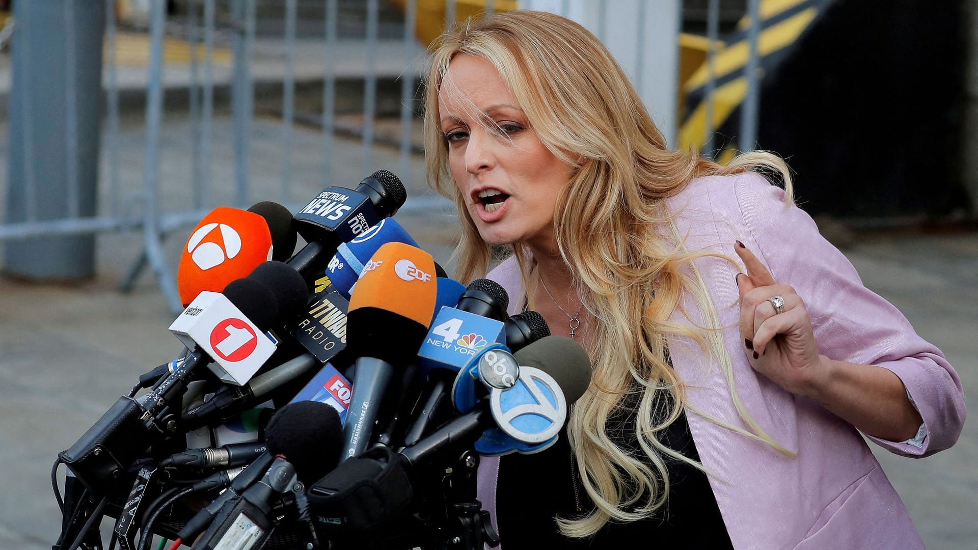 Zeugin mit Details über Donald Trump: Stephanie Clifford, alias Stormy Daniels in New York (Archivbild).