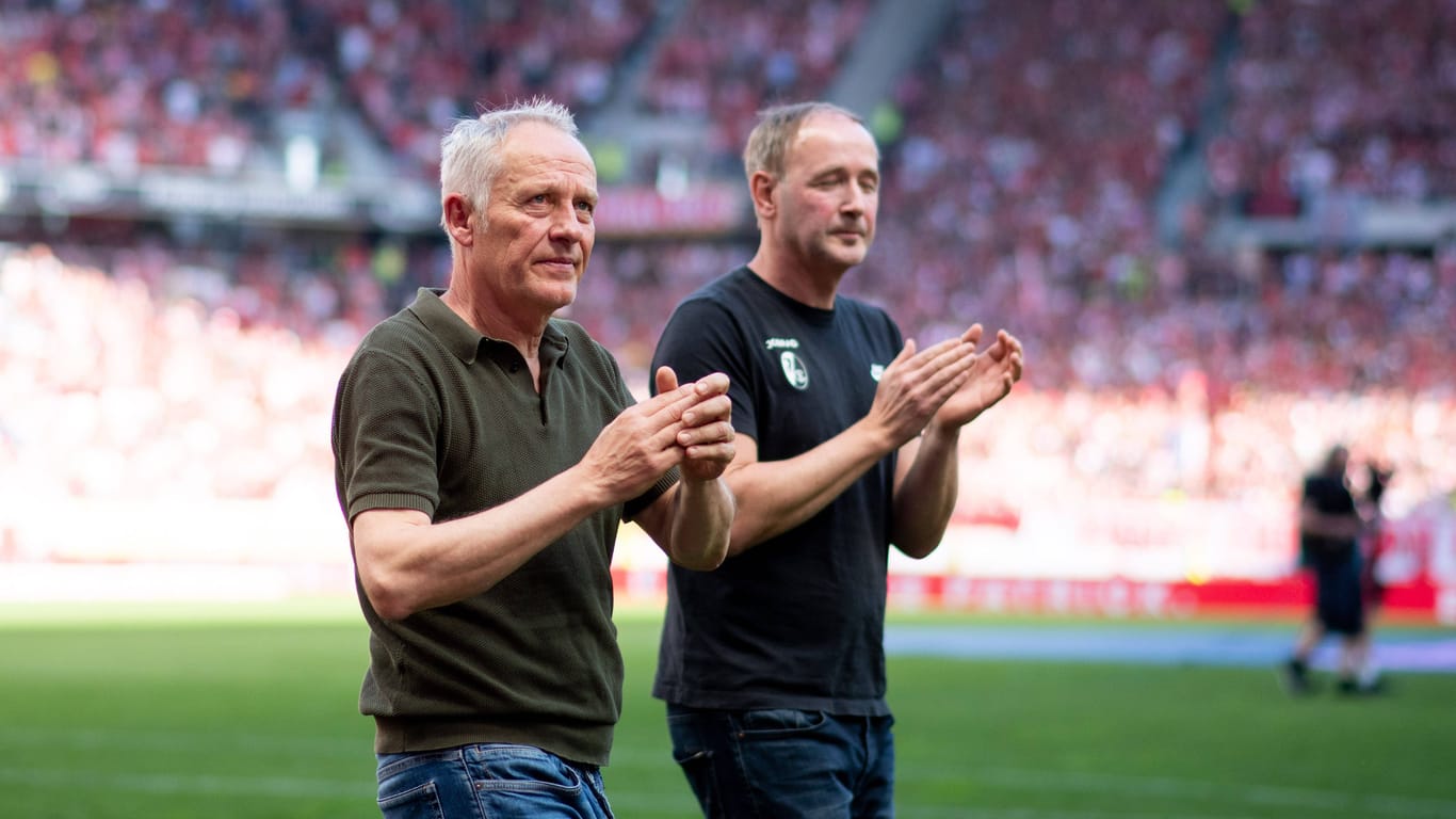 Christian Streich und Patrick Baier (hinten): Sie verlassen den Verein.