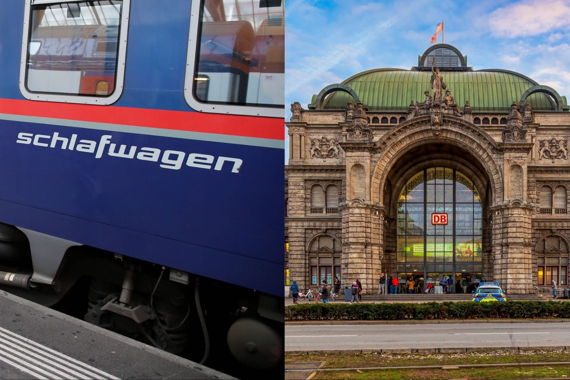 Nachtzüge der ÖBB verbinden Nürnberg täglich mit verschiedenen Städten (Archivbilder): Unter anderem ist Amsterdam direkt erreichbar.