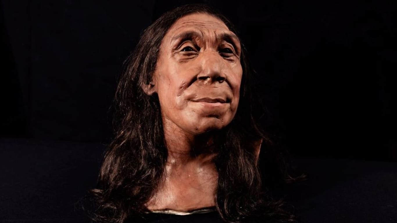 Lebensecht: Die 3D-Rekonstruktion der Neandertalerin, die bei ihrem Tod etwas über 40 Jahre alt war.