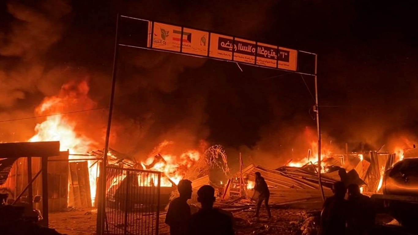 Flüchtlingslager in Rafah, Gazastreifen.