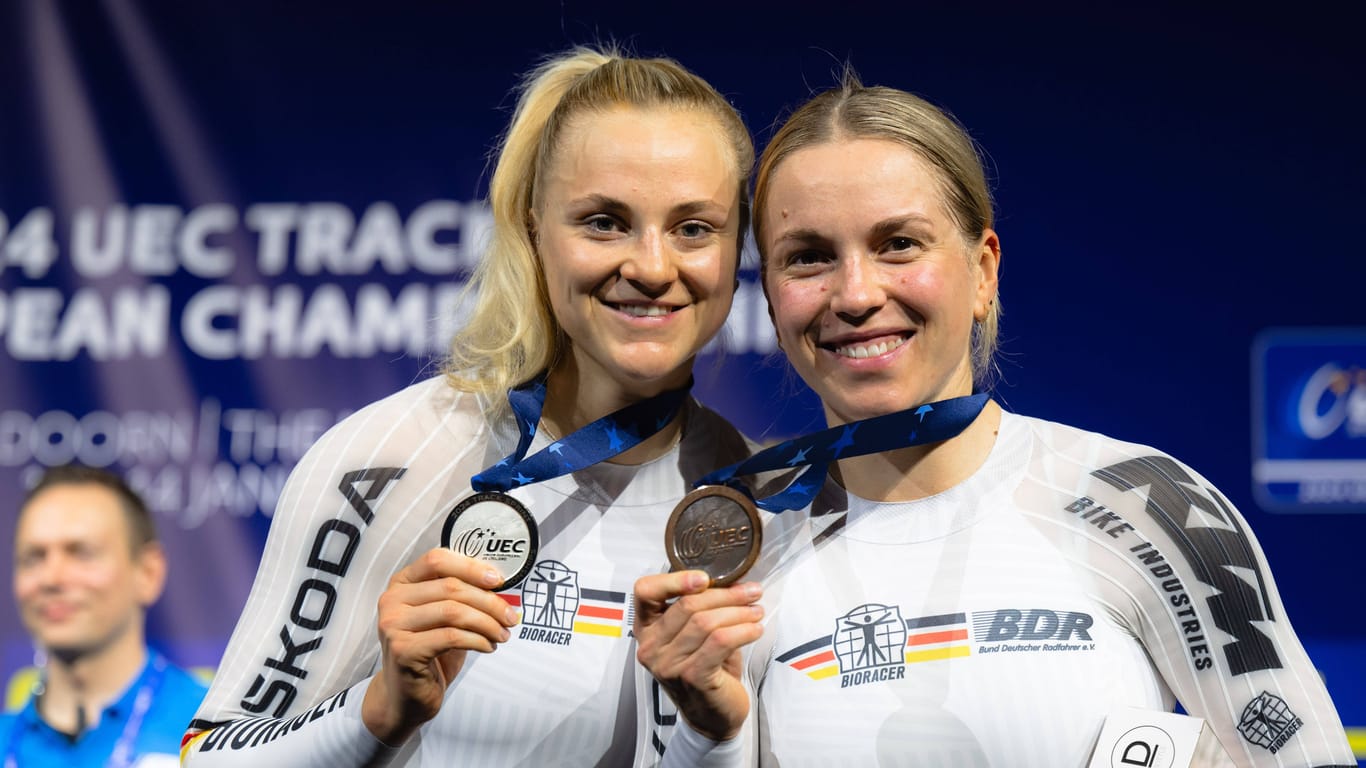 Lea Sophie Friedrich und Emma Hinze (r.): Sie waren im Teamsprint schon mehrmals erfolgreich.