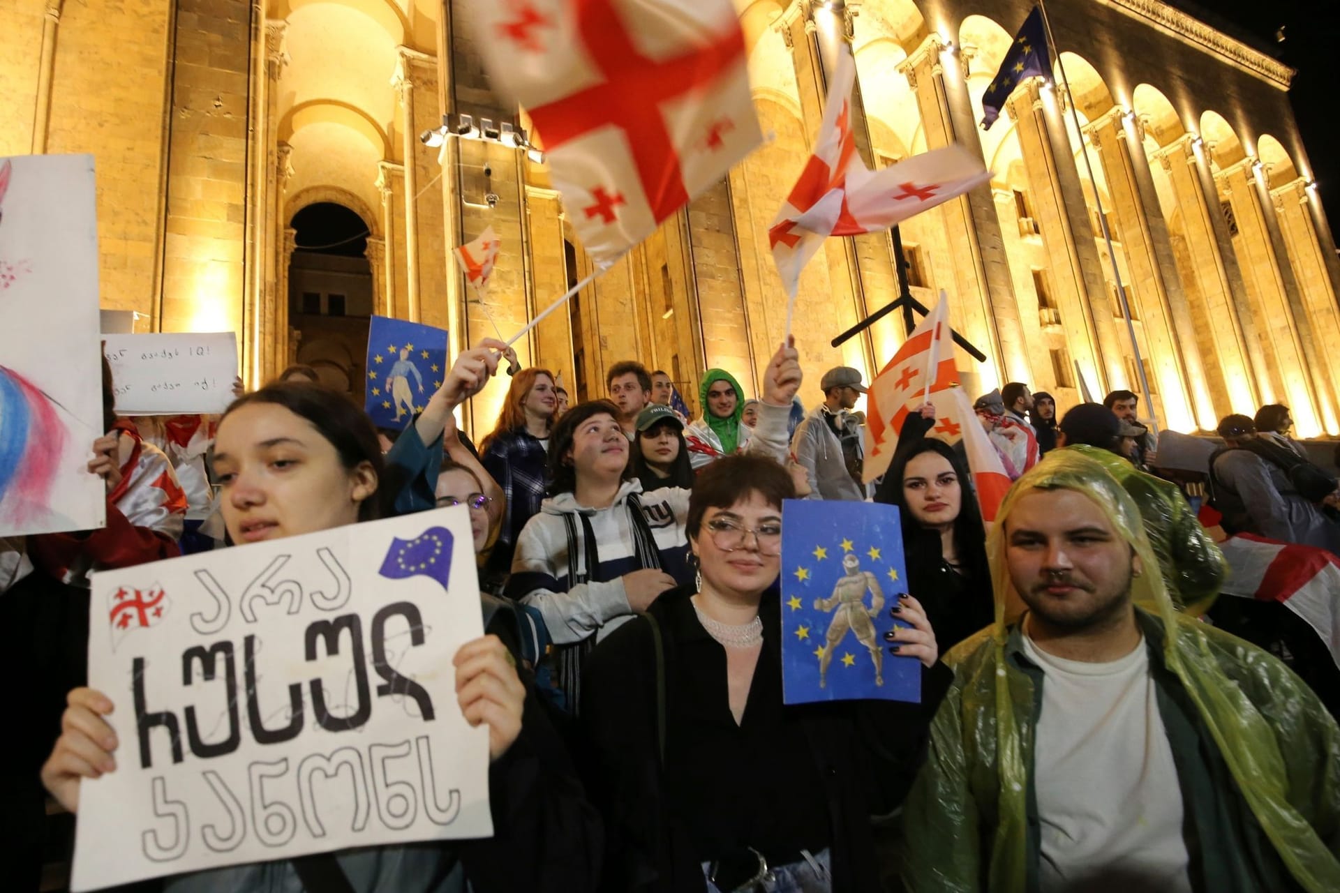 Demonstration in Georgien