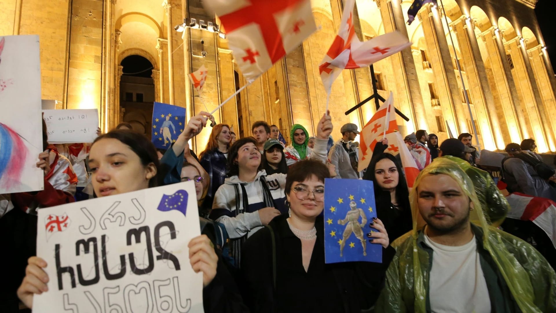 Demonstration in Georgien