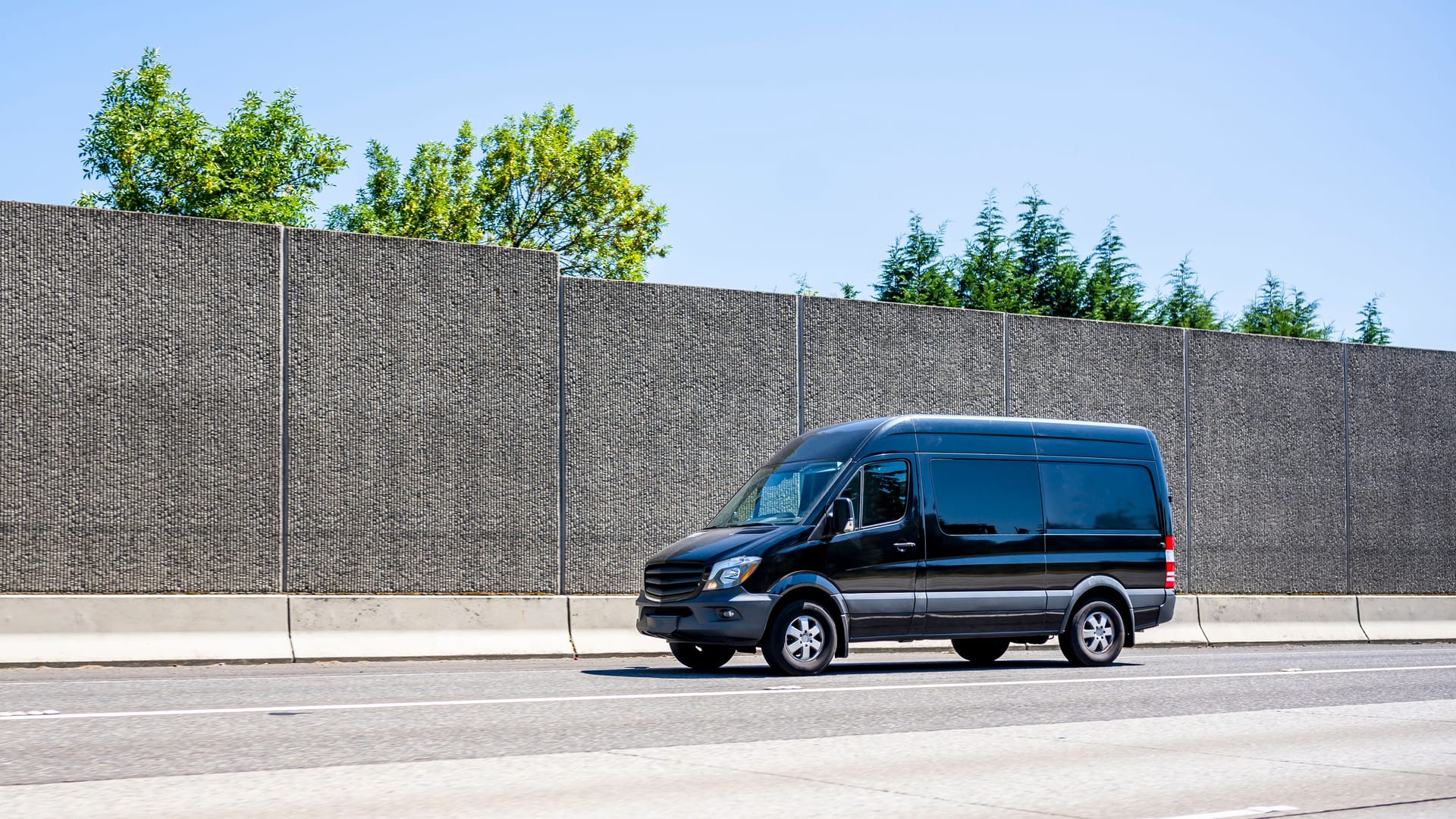 Der Mann soll in einem schwarzen Transporter unterwegs gewesen sein.