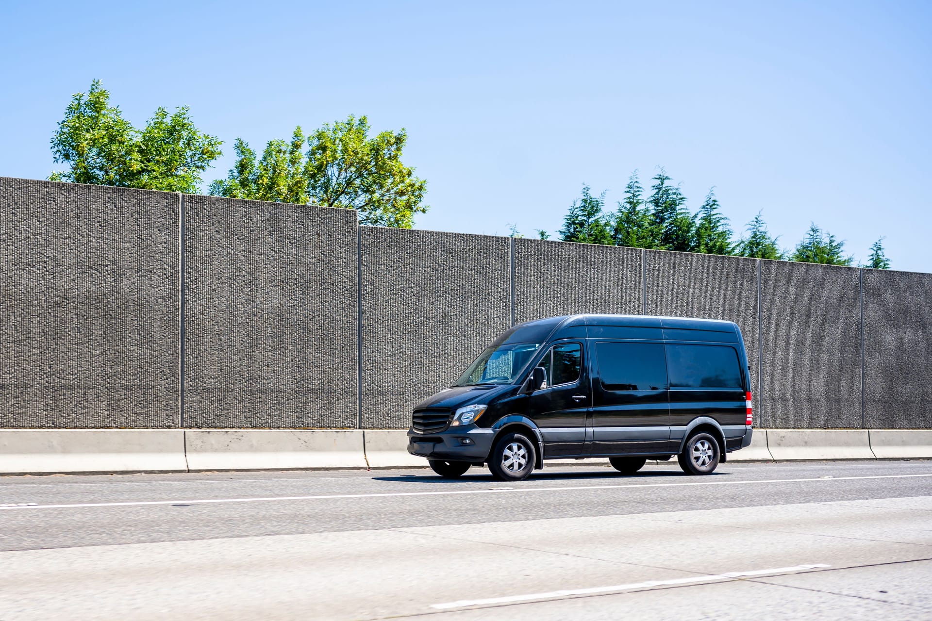 Der Mann soll in einem schwarzen Transporter unterwegs gewesen sein.