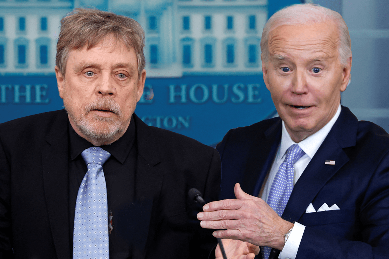 Zu Besuch im Weißen Haus: "Star Wars" Schauspieler Mark Hamill traf US-Präsident Joe Biden.
