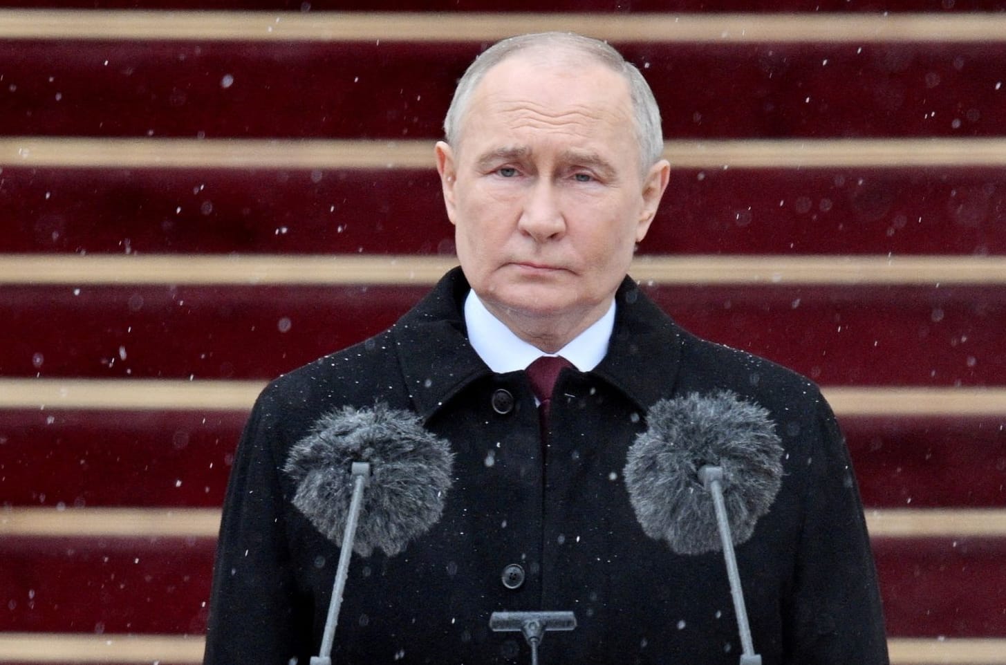 Wladimir Putin spricht in Moskau.