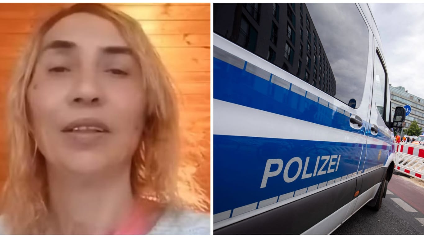 Foto der Vermissten, Einsatzfahrzeug der Polizei Berlin (Symbolbild): Sie war in Berlin zu Besuch bei Verwandten.
