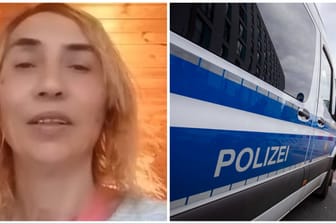 Foto der Vermissten, Einsatzfahrzeug der Polizei Berlin (Symbolbild): Sie war in Berlin zu Besuch bei Verwandten.