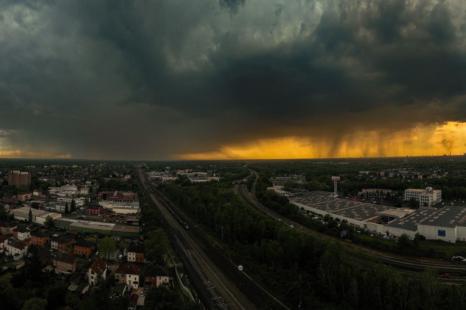 Gewitter in Duisburg