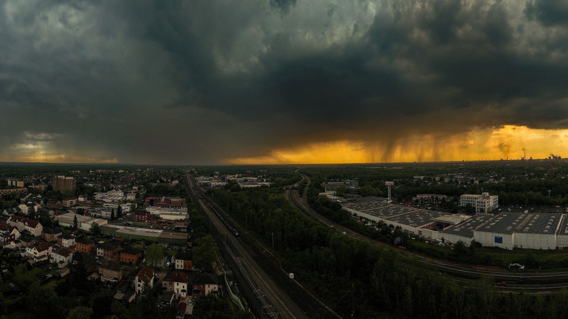 Gewitter in Duisburg