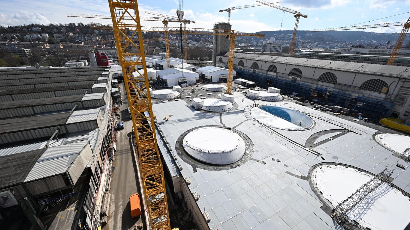 Baustelle Bahnprojekt Stuttgart 21