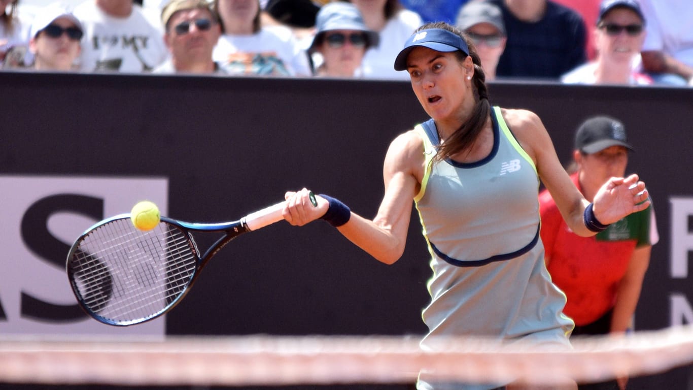 Sorana Cirstea bei den Italian Open: Ihr Match musste aufgrund von Protesten unterbrochen werden.