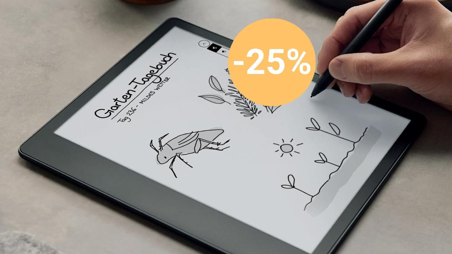 E-Book-Reader für den Sommer: Amazon reduziert den "gut" bewerteten Kindle Scribe mit Eingabestift über 25 Prozent.