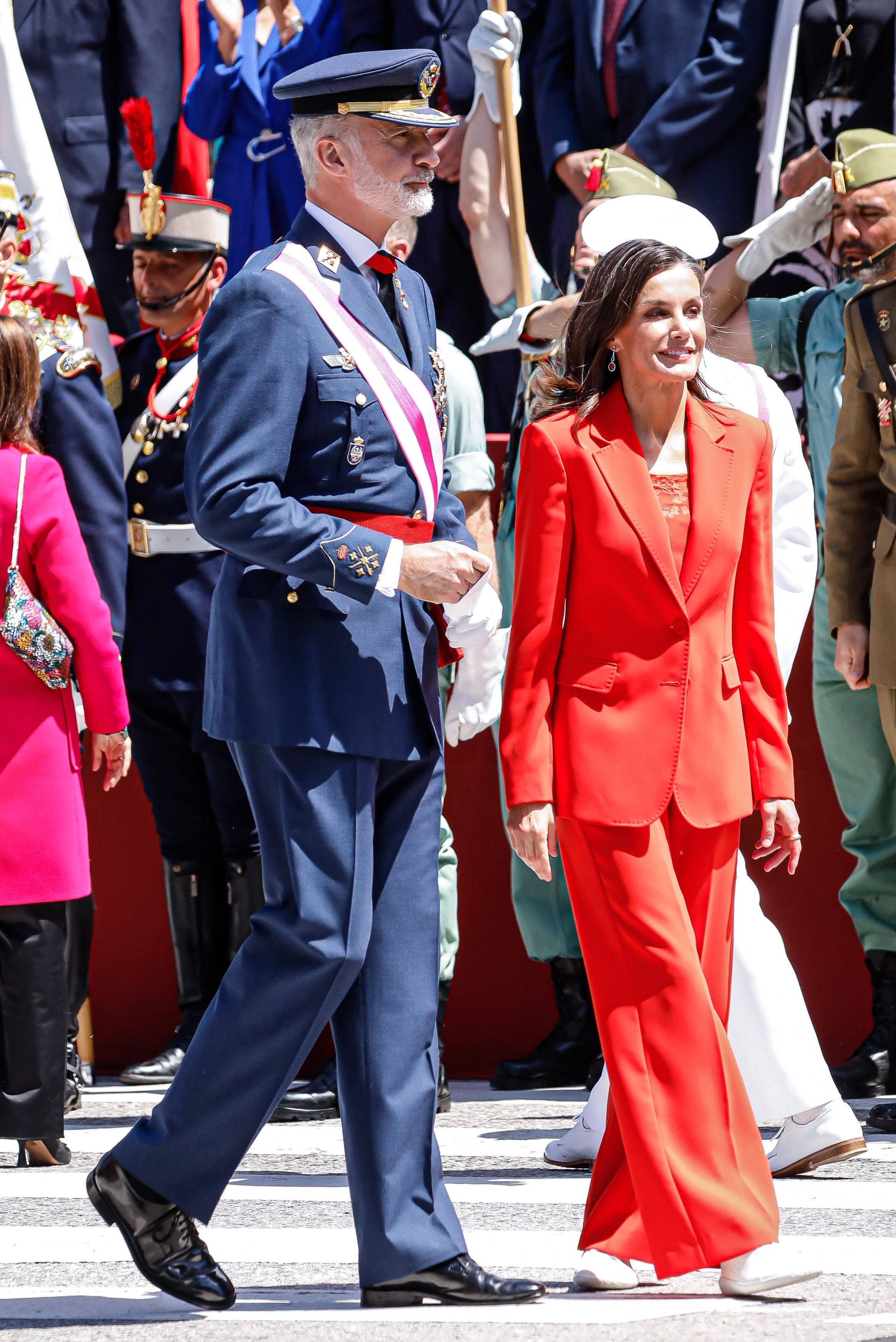 König Felipe und Königin Letizia im spanischen Oviedo