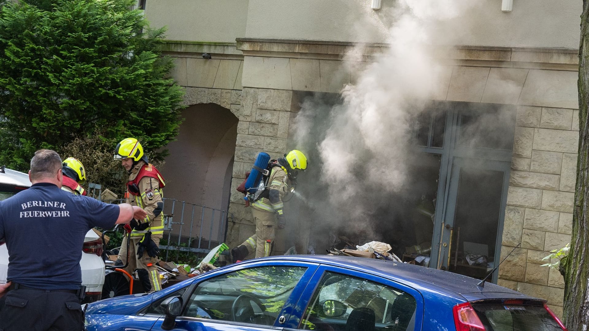 Brand in Berlin Steglitz