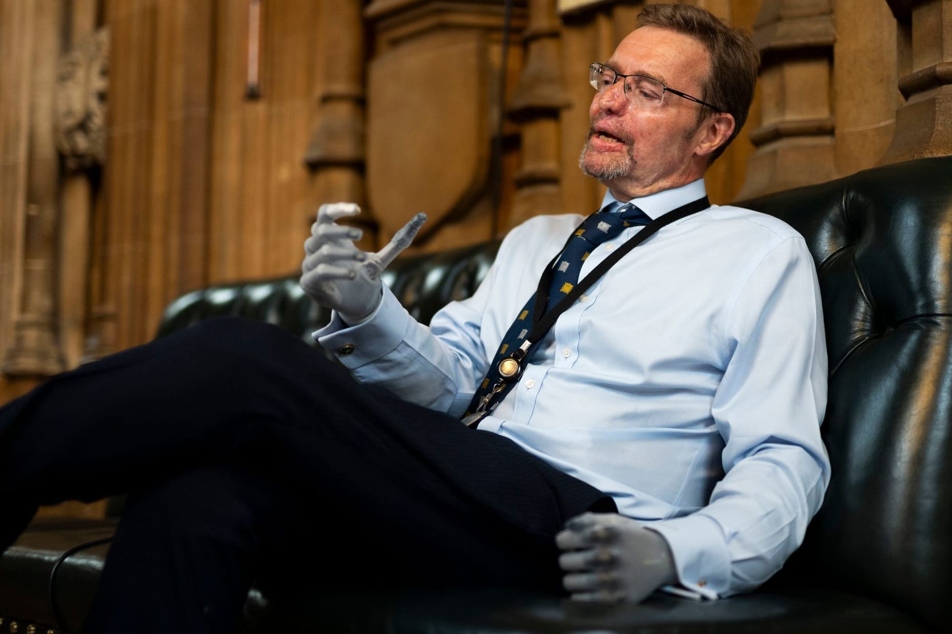Craig Mackinlay: Parlamentspräsident Lindsay Hoyle holte den konservativen Politiker persönlich am Eingang ab und geleitete ihn die Stufen hinauf.