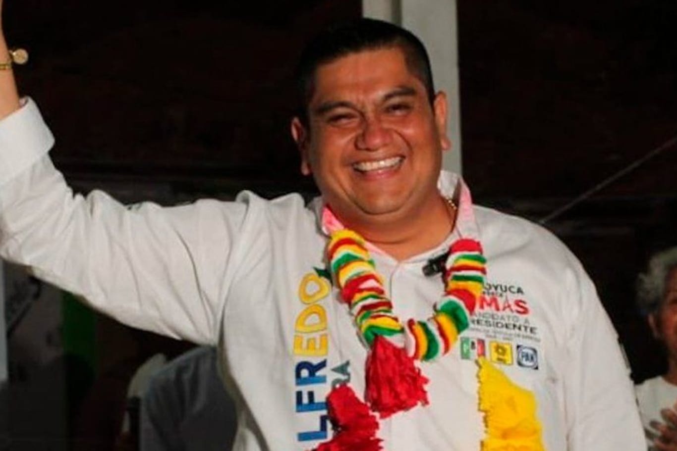 Bürgermeisterkandidat José Alfredo Cabrera bei einem Wahlkampfauftritt. Der Mexikaner wurde am Mittwoch erschossen.
